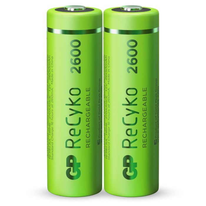 Slepen Veel Krijgsgevangene Oplaadbare batterij AA | 2 ReCyko, 2600 mAh | GP Batteries